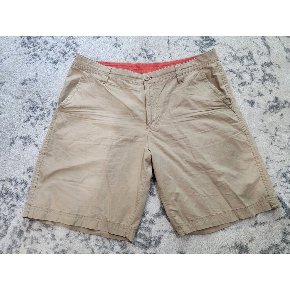 Columbia Men's Size 36  10" Washed Out Shorts Lightweight Khaki AM4471 221